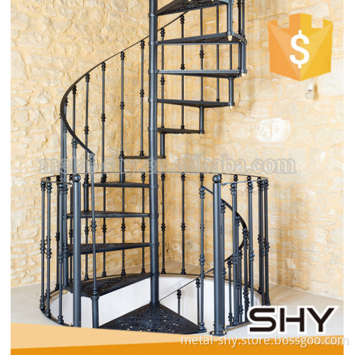 Indoor House Mild Steel Spiral Staircase Designs